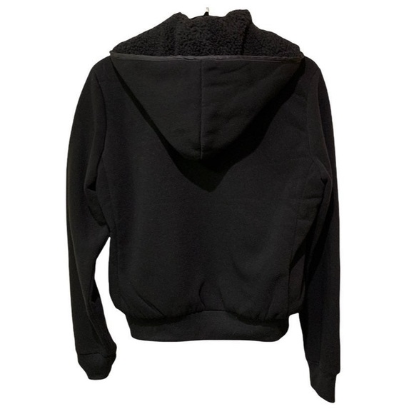 Ci Sono Jacket Quilted Jacket with hoodie black and white combination Size S - Picture 8 of 9